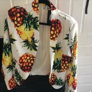 Sweet & Sour “Pineapple” Blazer and Shorts Set